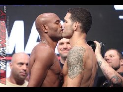 theconsolidator:  homoeroticusrex:  The sacred UFC fighters’ “kiss” ritual. Gotta love it!  Follow The Consolidator. 