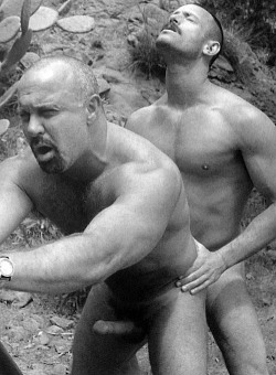 uomocrush:  muscle fuck  Steve Parker getting plowed in the woods.