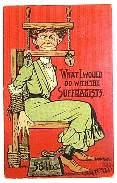 mscoolcat:  maraschino-virgin:  icanfinallybeme:  theweekmagazine:  12 amazingly cruel anti-suffregette cartoons from the 19th century  wow.  notice how the anti-feminist rhetoric hasn’t changed? “Oh, you’re a feminist? you must never get laid,