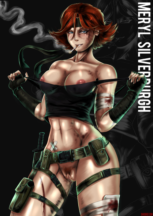 shadbase:  Meryl Silverburgh pin ups from the Metal Gear collection on Shadbase. Including the unreleased sketch versions. 
