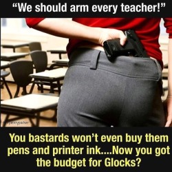 Just saying &hellip; plus some teacher are barely able to teach effectively .. now they have to weld a gun with skill too
