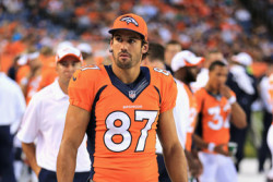 thenflboys:  This wide receiver made a huge contribution to the Denver Bronco’s record-breaking offense, and is a soon-to-be free agent where he will most likely get many looks. Eric Decker! Anonymously requested! Send in YOUR requests!