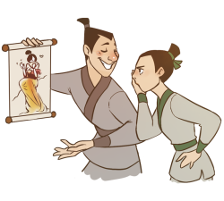 yangyexin: I rewatched Mulan and did some doodles…