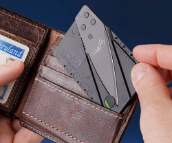 Awesomeshityoucanbuy:  Credit Card Sized Folding Knifearm Your Wallet With More Than