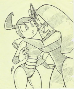 garabatoz: Man, it’s been a long time since I drew any XJ9 pic. Anyway, I’m experiencing technical difficulties so there’s not much to say or draw but this should be resolved promptly… I hope. 