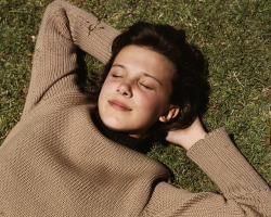 calvinklein:Millie Bobby Brown, as featured in the ‘I Dare You’ video from The xx.