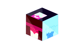 weirdlyprecious:  Garnet Cubedand my hiatus crisisEarlier this week, my teacher asked the class to make something using Processing, with colors and forms just to start investigating the program. So I decided to make something from SU since they use simple