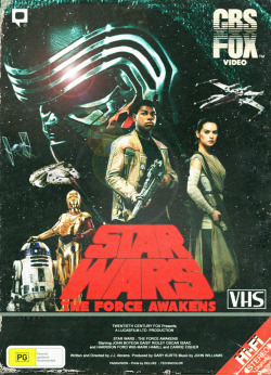 art-awakens:  Star Wars : The Force Awakens 80’s VHS CoverDesign by Erick Solis  