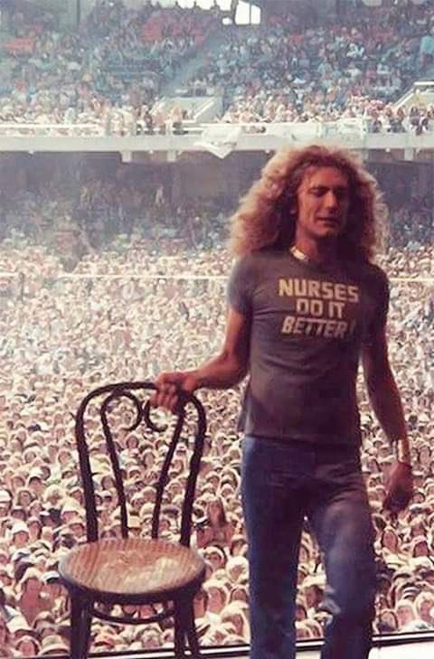 nostalgia-eh52:  This shirt Robert Plant wore in 1977 is relevant today