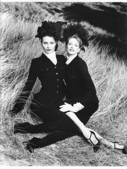 localshop:  Shalom Harlow, Kristen McMenamy Photographed by Karl Lagerfeld for 1996 Chanel Campaign   