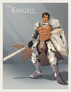 dizdoodz:  Heres a sexy Knight. The frist member of a bunch of sexy rpg characters I’m doing.  Nudey picture comin’ up! Hope you like &lt;3 
