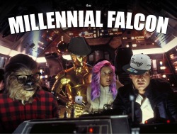 tastefullyoffensive:  The Millennial Falcon