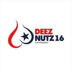 metal-queer-solid:  inserthumor:  Deez Nutz 2016  I don’t know man. From my experience he tends to lean a little to the left.   sft425