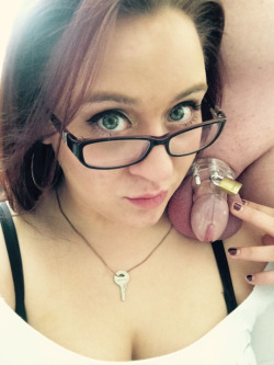 mywifeownsme:  herrules:  One of my favorite things about locking him up is that when we have sex, I’ll tell him beforehand that he is not going to cum. He knows from experience that I mean it. What does this do for him? It takes away all the selfishness