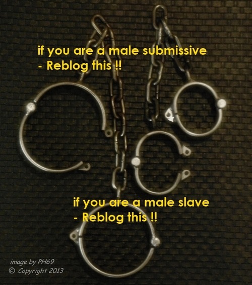 If you are a male submissive or slave...