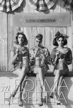 senyahearts:  Luma Grothe, Hailey Clauson &amp; Britt Linn “In Forma Perfetta (In Perfect Shape)” for Glamour Italia, April 2014.  Photographed by: Greg Lotus 