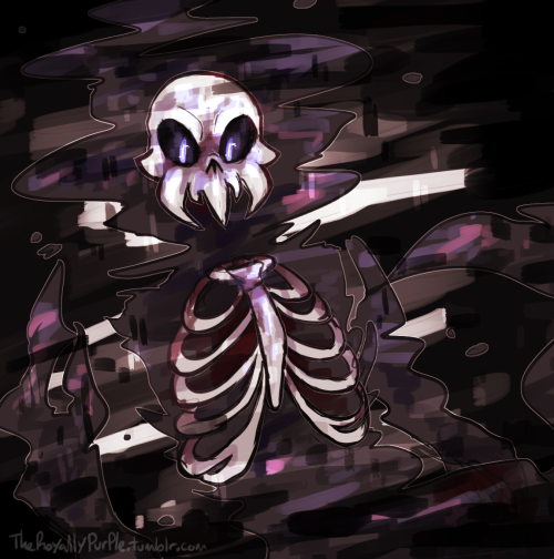 theroyallypurple:  done doodled this ghostly skeleton thingie hecky ye uvu/They were fun to draw omg o:   LOOK AT THIS IT’S AMAZING AAAAAAAAAAAAAAAAAAAAAA