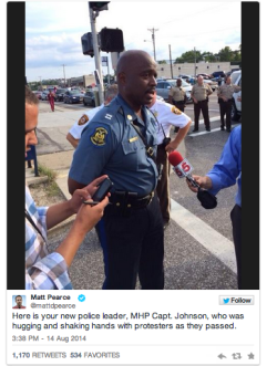 justsitinbieber-deactivated2014:  Missouri State Patrol has now taken over security in Ferguson 