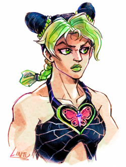 lintufriikki:  Jolyne is badass and I love her a lot ♥ I’m not too far in Stone Ocean yet but let me tell you I’ve already felt like crying 20 times and I need to hold someone’s hand to get through it. 