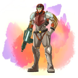&ldquo;The Baron.&rdquo; A combination of Samus Aran from the Metroid series and The Boss from Metal Gear Solid: Snake Eater. A video-commentary of this image being made: http://youtu.be/7MlCOlUn4LA I thought myself rather clever when I happened upon