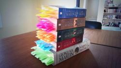 corgiwhisperer:  George R.R. Martin is ruthless - every death in the Game of Thrones series is tabbed 