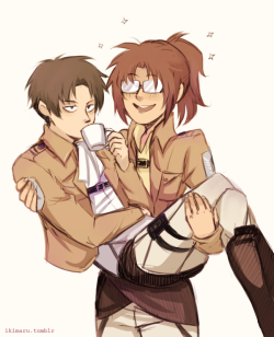   Anonymous asked you: You should draw some Levihan!!  I did it I drew the Levihans! 