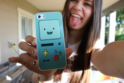 cyber-taco:  *please do not delete text* BMO Adventure Time Case from casesbyoliviarose! Check out her fab cases here! Big thank you to Olivia Rose for letting me model for her! :) ig credit: @olivialeaf // @casesbyoliviarose 