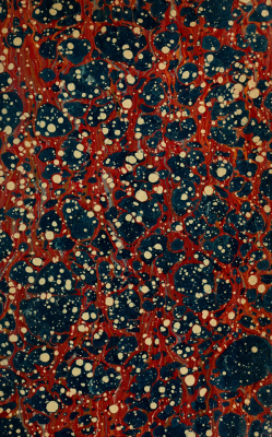 nemfrog:  Marbled endpaper. Source.  1849.  like cosmos