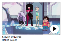The thumbnail for the &ldquo;House Guest&rdquo; video (not up) on CN.com is this shot of the Gems standing around on the warp pad.