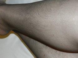 Can’t get enough of hairy legs in nylons.