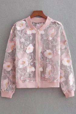 oliviaqueenus:  Dope Coats &amp; Jackets Collection. (20%-50% off)Floral Embroidered Cropped Coat Floral Embroidered Zip Up Biker Jacket Floral Organza Embroidered Cropped CoatContrast Trim Color Block Printed Baseball Jacket Faux Leather Motorcycle Power