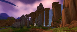 wowcaps:  The aptly named “Throne of the Elements” is a strange Stonehenge-like area in Nagrand. It holds a set of elementals who appear to be bound to the site.World of Warcraft - Nagrand region