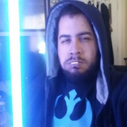 I&rsquo;m bored and growing a beard. So Jedi Jon time. @expecto_pixie beware, tiny Vader. #starwars #jedi #boredom