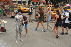 My dear Andy cfnm: Public nude body painting in Manhattan making the ladies’ heads turn. 