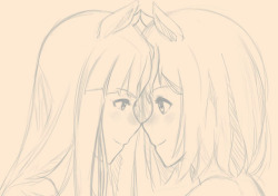 These two are just so cute together. I mean, Suzuka makes 75% of the pair but I guess Spe has her moments too.