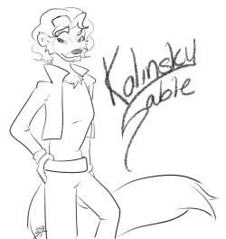 A doodle of Kolinsky Sable for Sebkha I can&rsquo;t draw guys&hellip;or furries&hellip;.oops