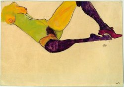 tripps42:  Egon Schiele, Nudo femminile.