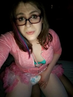 sophias-ageplay:  The best part about Zoey, even when I’m needed to take on a dom role, she still lets me dress as cute as I want. I felt adorable tonight. **Please don’t delete captions**||-18  ONLY-||-Please reblog &amp; follow-||-Wishlist-||