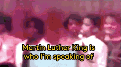 timbs-n-henny:  refinery29:  Watch 12-Year-Old Kanye West Perform His Original Poem About Martin Luther King, Jr.It’s absolutely clear this kid is going places! His poem is even better when you hear the way he recites it, even as a 12-year-old.Gifs: