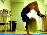 lakeloving-mountainliving:  fitness-fits-me:  d0wn2e4rth:  Decided to be a badass motherfucker and do yoga in stilettos to wake up a little bit before going out!  OMG! girl i never knew this was you, i’ve reblogged this gif so many times before!! :D
