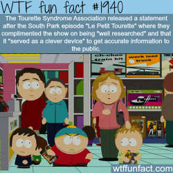 wtf-fun-factss:  The Tourette Syndrome Association - WTF fun facts
