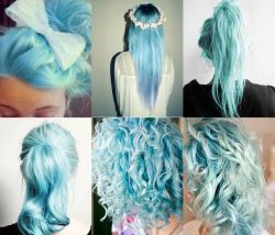 32417911:monsterdonutpillow:  dil-howlters-left-nostril:  o0katiekins0o:  Oh god these colors!!! *drools*  I want gray hair 🐺  I want blue hair so badly •0•   I want every color for every month