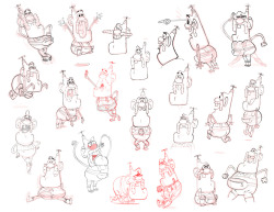 Sketch party! #BTS Uncle Grandpa art from our CN Studios