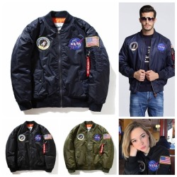 uniquetigerface: GET UNISEX NASA BOMBER JACKET HERE LIMITED IN STOCK 