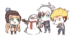 shinigamiwyvern:  They made a snowman in the image of Julius B^) 