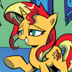 wolfnanaki: Some Sunset Shimmer panels from the MLP Annual story “The Fall of Sunset Shimmer”.   h my sunset~ &lt;3