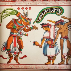 karyll-axolotl:  mexicaheart: Huehuecoyotl, el dios del baile, enseña a los primeros hombres como bailar.  Vamos a bailar muchachos la guaracha sabrosona ~ 