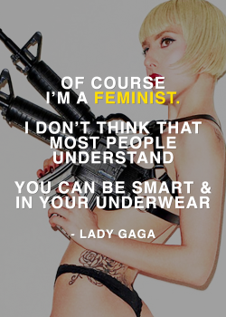 “When Lady Gaga wears machine guns