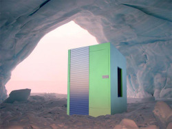 goodbyenorway:  2-B-2 Architecture’s andrey bondarenko has designed the arctic mobile unit which accommodates life support for 3 people - who are researching in the north pole and arctic - for a duration of 15 days, operating between -40 to  10C