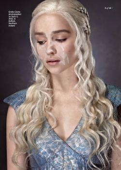 Fuckyeahcelebrityfakes:  Emilia Clarke (As Daenerys Targaryen) By Blood Oxen, By